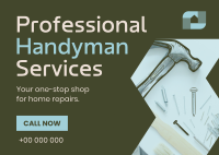 Handyman Home Repairs Postcard Image Preview