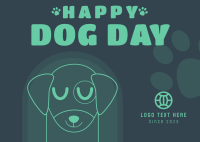 Dog Day Celebration Postcard