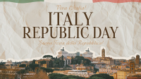 Elegant Italy Republic Day Animation