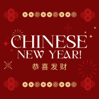 Happy Chinese New Year Linkedin Post Design