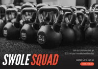 Swole Squad Postcard