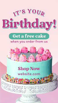 Birthday Cake Promo Instagram Reel Image Preview