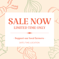 Farmers Market Sale Instagram Post Design