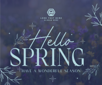 Hello Spring Facebook Post