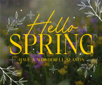 Hello Spring Facebook Post