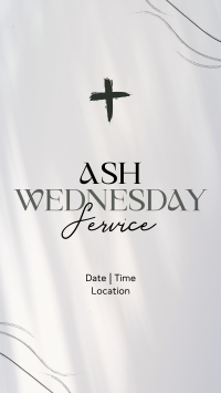 Minimalist Ash Wednesday Facebook Story