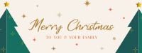 Christmas Tree Greeting Facebook Cover Image Preview