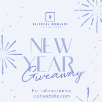 Sophisticated New Year Giveaway Linkedin Post Image Preview