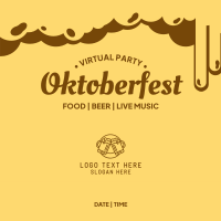 Virtual Oktoberfest Instagram Post Design