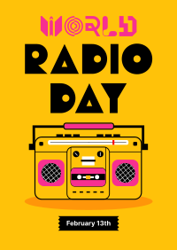 Radio Day Retro Poster