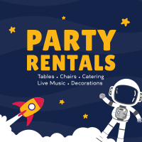 Kids Party Rentals Instagram Post Design