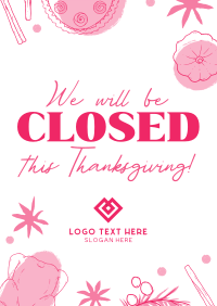 We're Closed this Thanksgiving Flyer