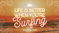 Retro Minimalist Surfing Animation