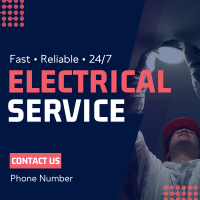 Convenient Electrical Service Linkedin Post Design