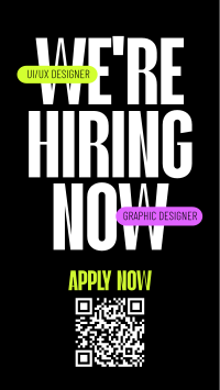 Simple We're Hiring YouTube Short Design