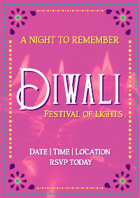 Festive Diwali Event Poster