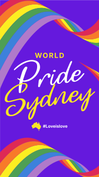 Sydney Pride Flag Facebook Story