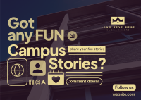 Student Campus Stories Postcard