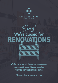 Closed for Renovations Flyer