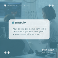 Dental Appointment Reminder Instagram Post