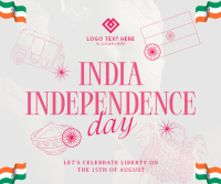 India Independence Symbols Facebook Post