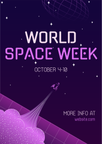 World Space Week Poster Design