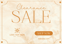 Elegant Marble Sale Postcard