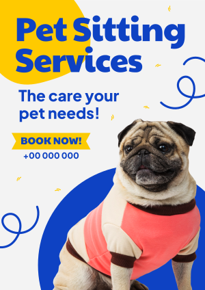 Puppy Sitting Service Flyer Image Preview