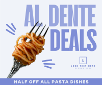 Minimalist Quirky Pasta Deals Facebook Post