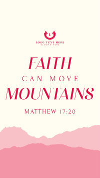 Faith Move Mountains Instagram Reel Image Preview