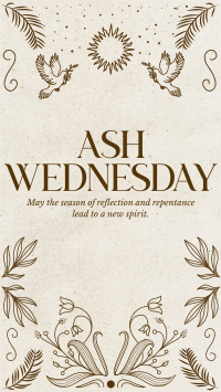 Rustic Ash Wednesday Facebook Story