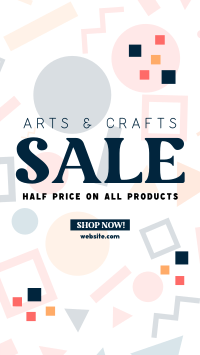 Art Supply Clearance Instagram Story