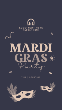 Mardi Gras Party Facebook Story