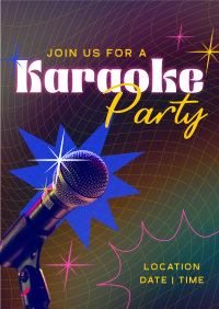 Karaoke Party Poster