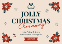 Jolly Christmas Giveaway Postcard