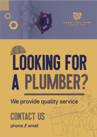 Plumbing Poster example 4