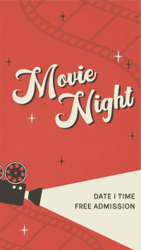 Film Movie Night Facebook Story