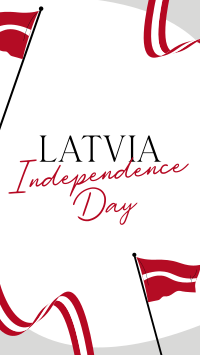 Latvia Independence Flag Facebook Story