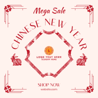 Chinese Year Sale Instagram Post Design