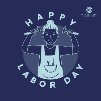 Labor Day Greeting Instagram Post Design