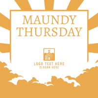 Maundy Thursday Holy Thursday Instagram Post Design
