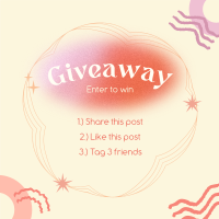 Abstract Giveaway Rules Instagram Post