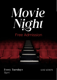 Movie Night Cinema Flyer