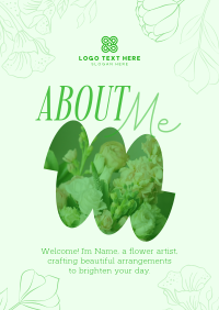 Flower Arranger About Me Flyer