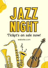 Modern Jazz Night Poster