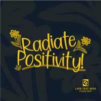 Generate Positivity Instagram Post Design