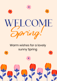 Welcome Spring Greeting Poster