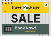 Travel Package Sale Postcard