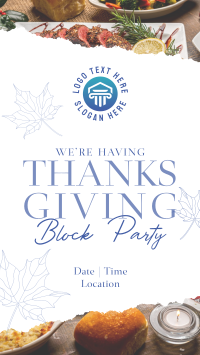 Elegant Thanksgiving Party Instagram Reel Image Preview