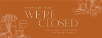 Luxurious Closed Restaurant Facebook Cover Image Preview